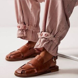 Free People Libby Fisher Flats Sandals Sz 10